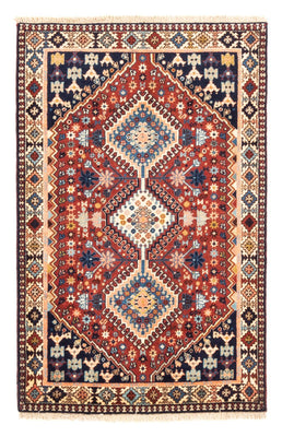 Tapis persan - Nomadic - 131 x 86 cm - rouge
