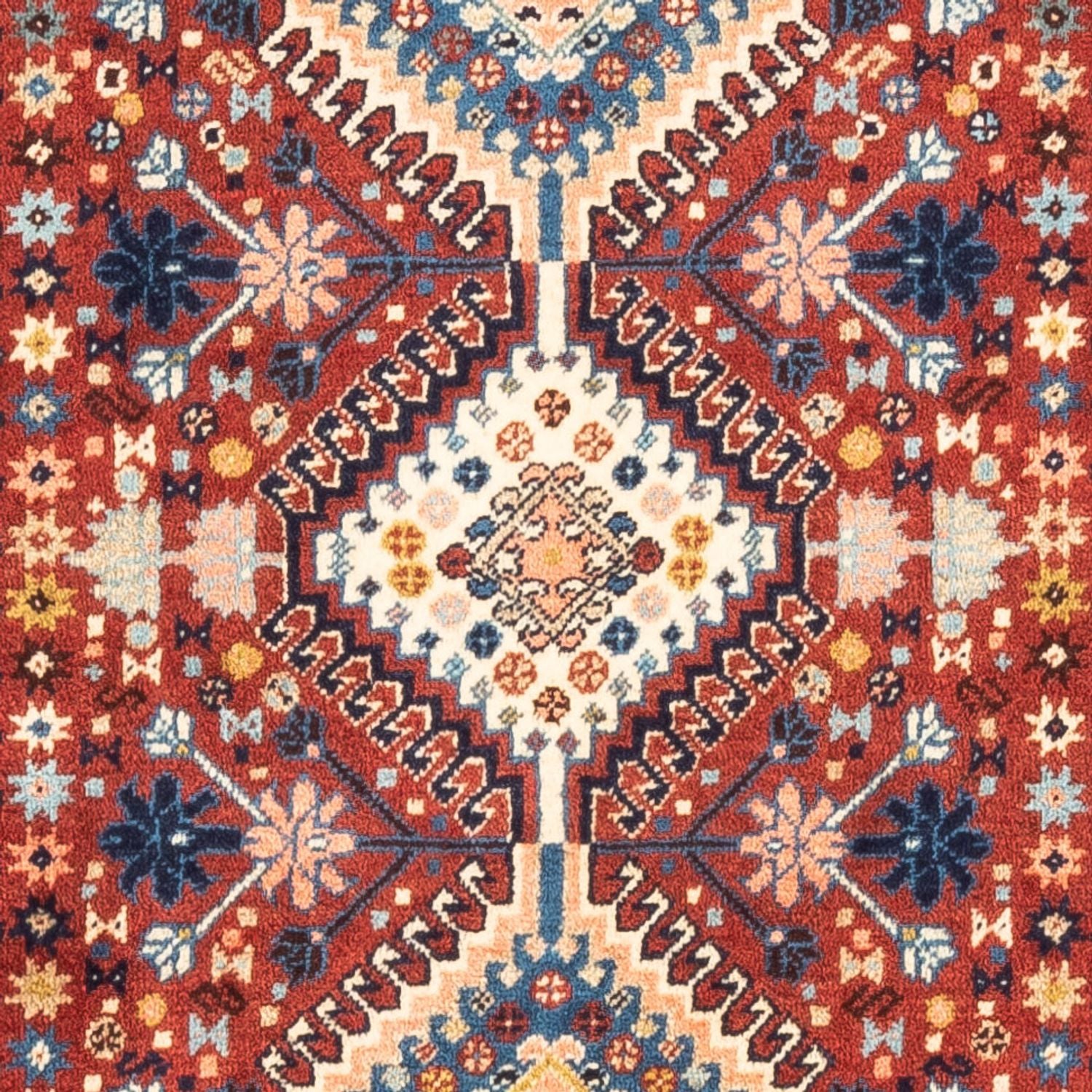 Tapis persan - Nomadic - 131 x 86 cm - rouge