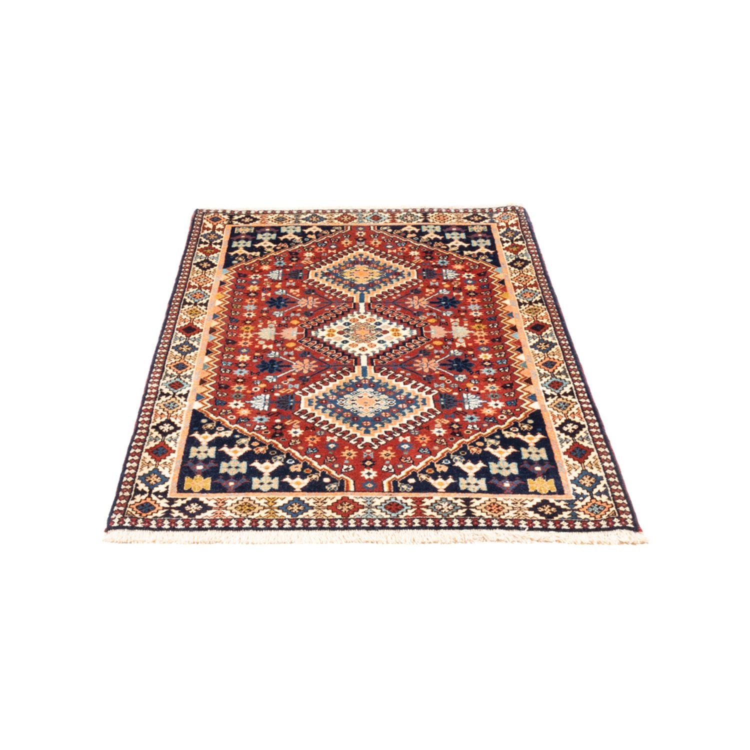 Tapis persan - Nomadic - 131 x 86 cm - rouge