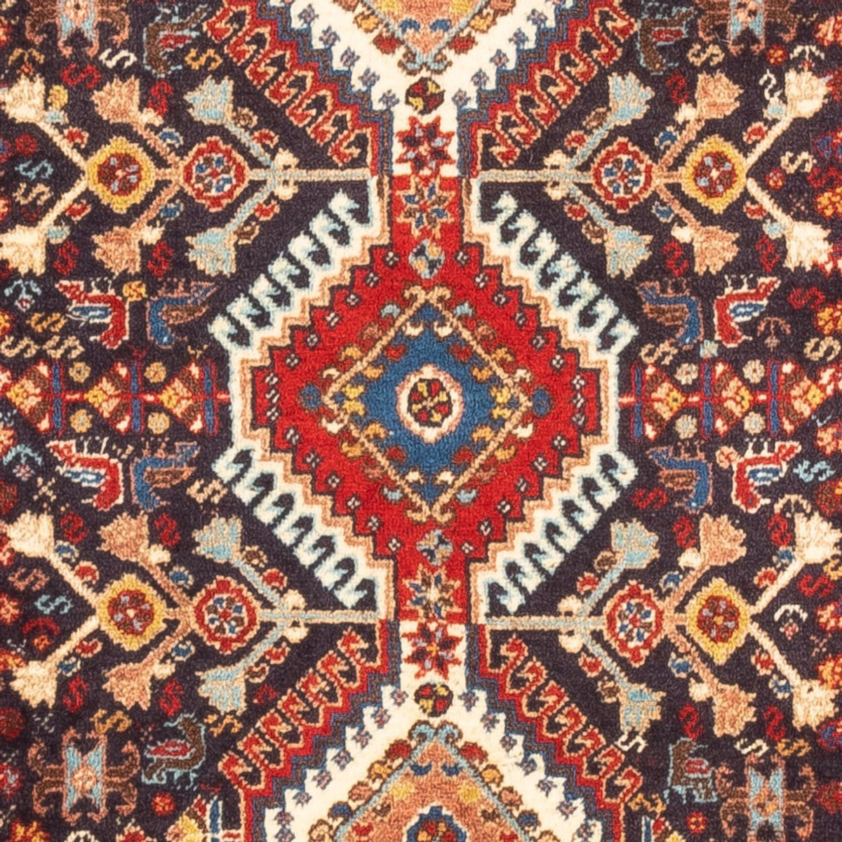 Tapis persan - Nomadic - 130 x 80 cm - bleu foncé