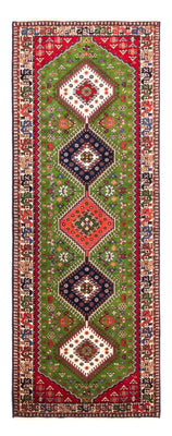 Tapis de couloir Tapis persan - Nomadic - 212 x 80 cm - vert