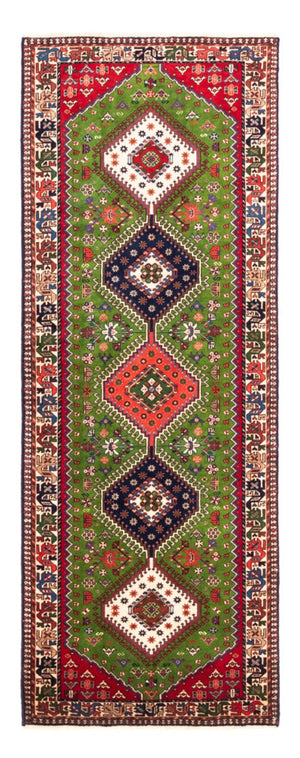 Tapis de couloir Tapis persan - Nomadic - 212 x 80 cm - vert