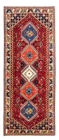 Tapis de couloir Tapis persan - Nomadic - 196 x 80 cm - rouge