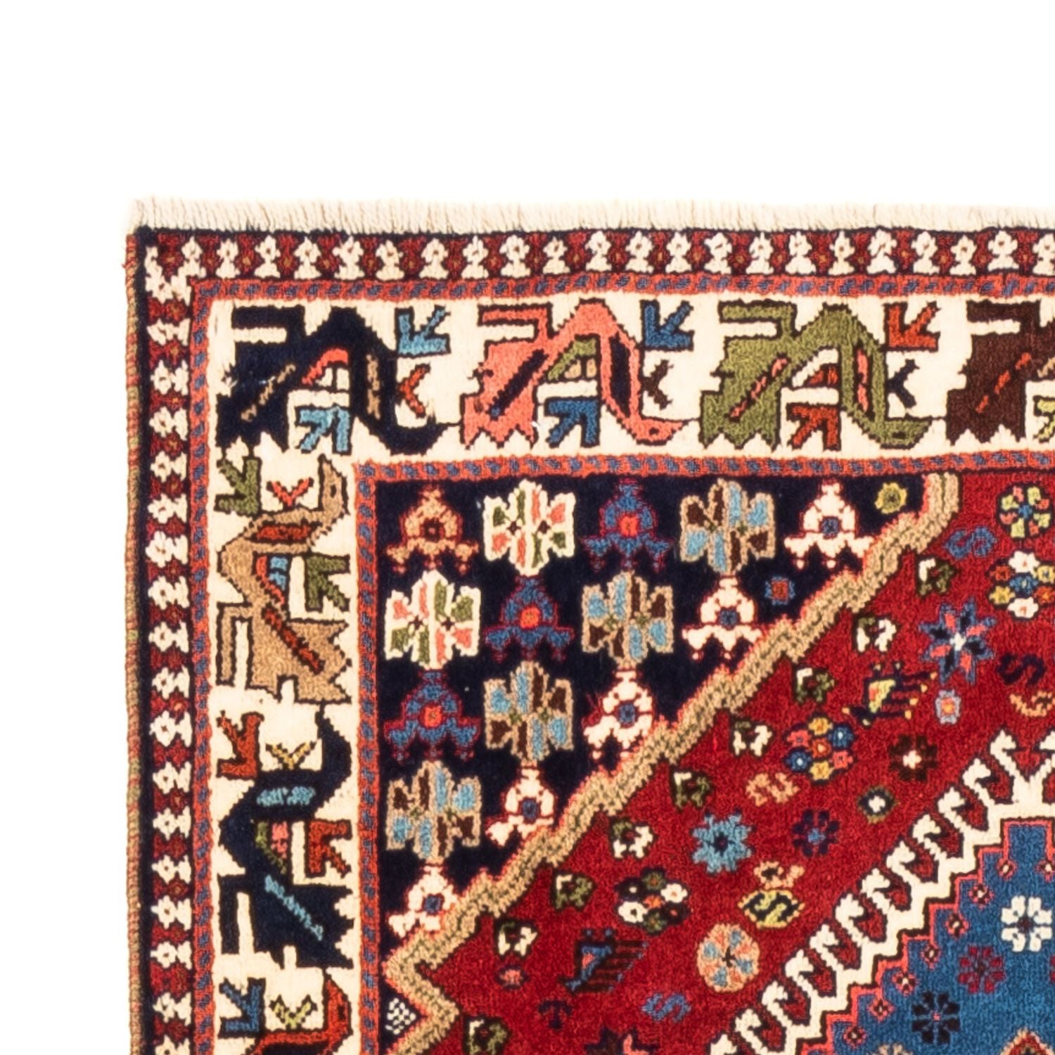 Tapis de couloir Tapis persan - Nomadic - 196 x 80 cm - rouge