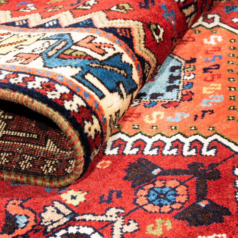 Tapis de couloir Tapis persan - Nomadic - 196 x 80 cm - rouge