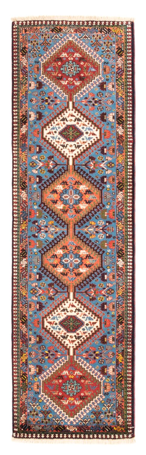 Tapis de couloir Tapis persan - Nomadic - 200 x 60 cm - bleu clair