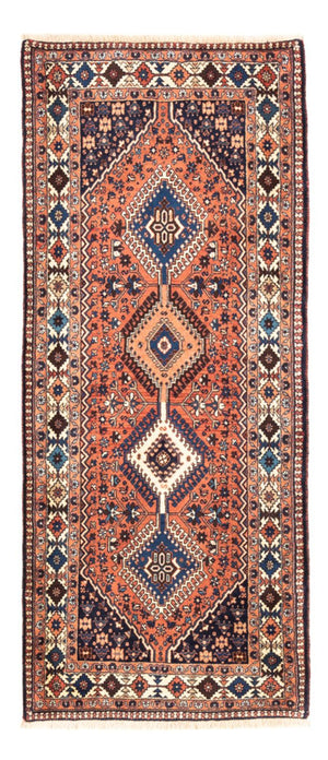 Tapis de couloir Tapis persan - Nomadic - 190 x 80 cm - rouge