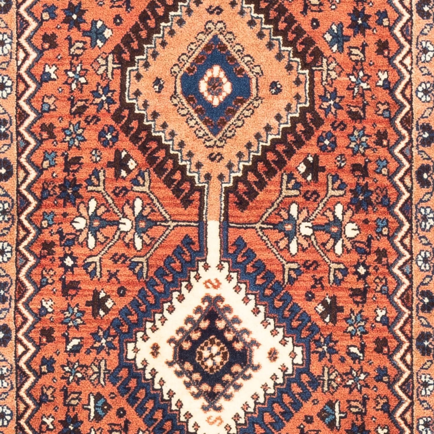 Tapis de couloir Tapis persan - Nomadic - 190 x 80 cm - rouge