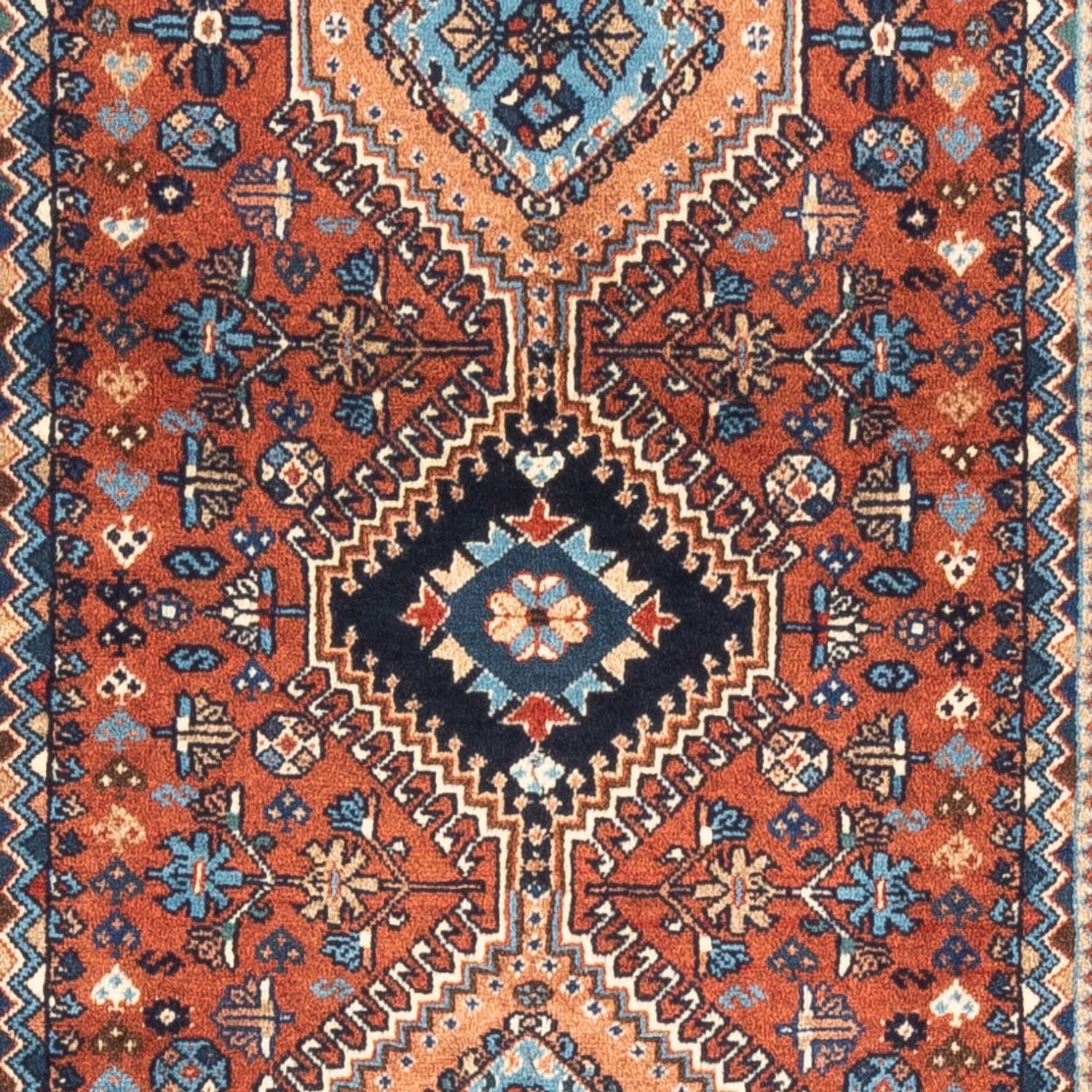 Tapis de couloir Tapis persan - Nomadic - 205 x 83 cm - rouge