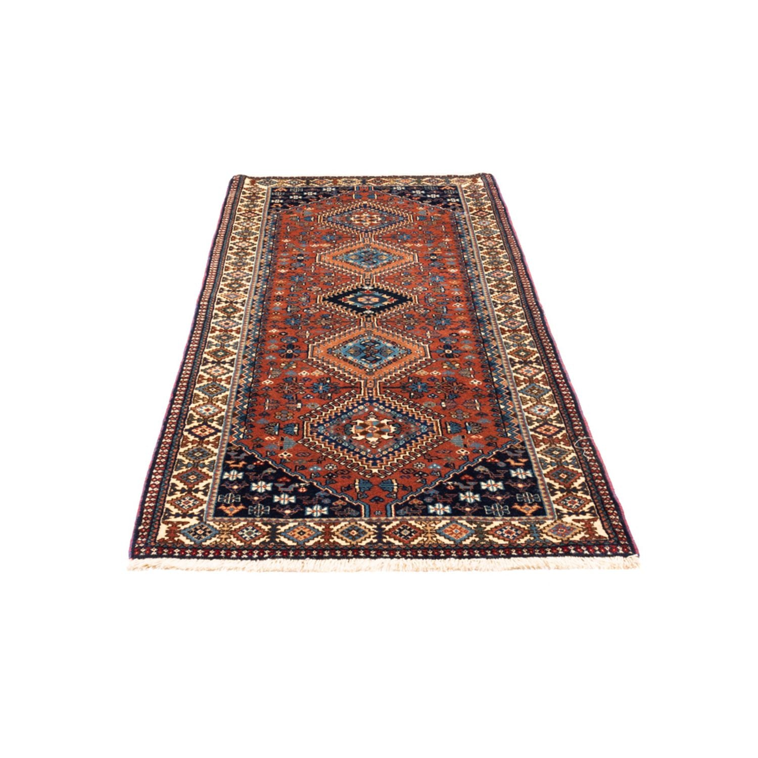 Tapis de couloir Tapis persan - Nomadic - 205 x 83 cm - rouge