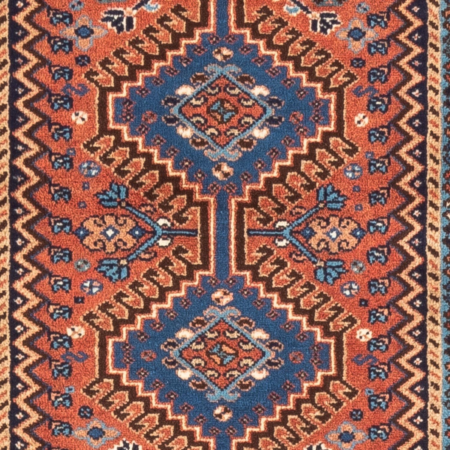 Tapis de couloir Tapis persan - Nomadic - 195 x 60 cm - rouge