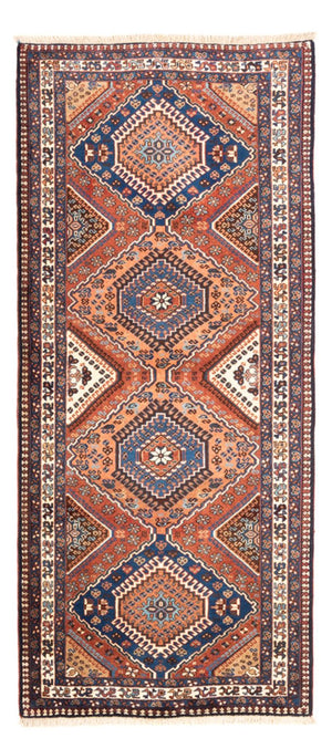 Tapis de couloir Tapis persan - Nomadic - 194 x 85 cm - rouge