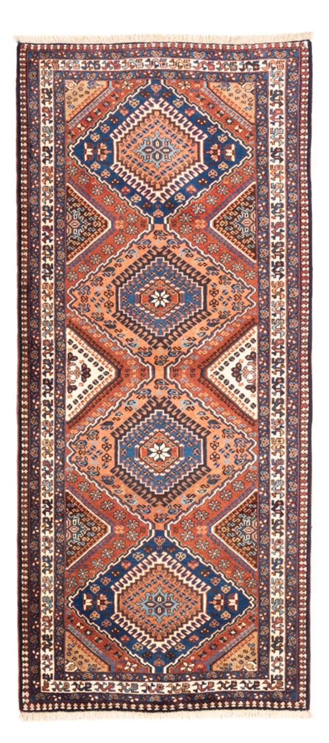 Tapis de couloir Tapis persan - Nomadic - 194 x 85 cm - rouge