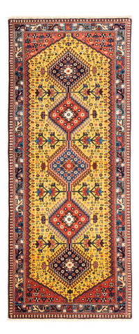 Tapis de couloir Tapis persan - Nomadic - 195 x 83 cm - jaune