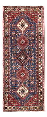 Tapis de couloir Tapis persan - Nomadic - 196 x 80 cm - bleu