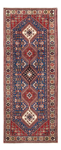 Tapis de couloir Tapis persan - Nomadic - 196 x 80 cm - bleu