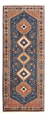 Tapis de couloir Tapis persan - Nomadic - 200 x 84 cm - bleu