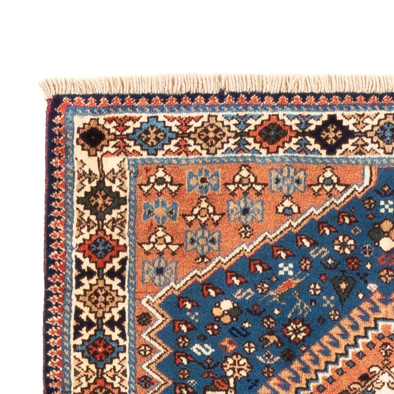 Tapis de couloir Tapis persan - Nomadic - 200 x 84 cm - bleu