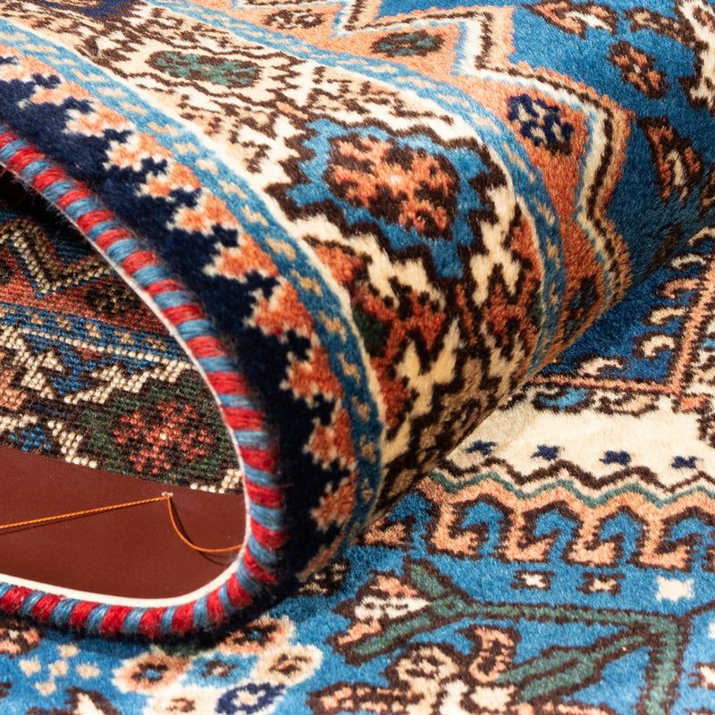 Tapis de couloir Tapis persan - Nomadic - 200 x 84 cm - bleu