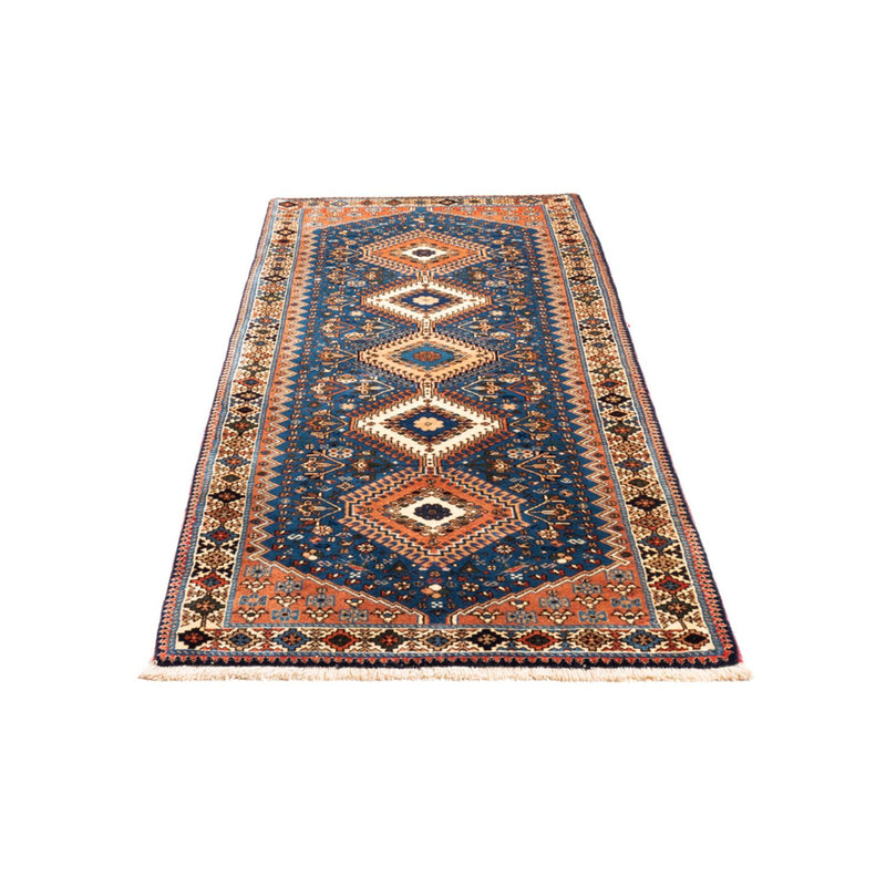 Tapis de couloir Tapis persan - Nomadic - 200 x 84 cm - bleu