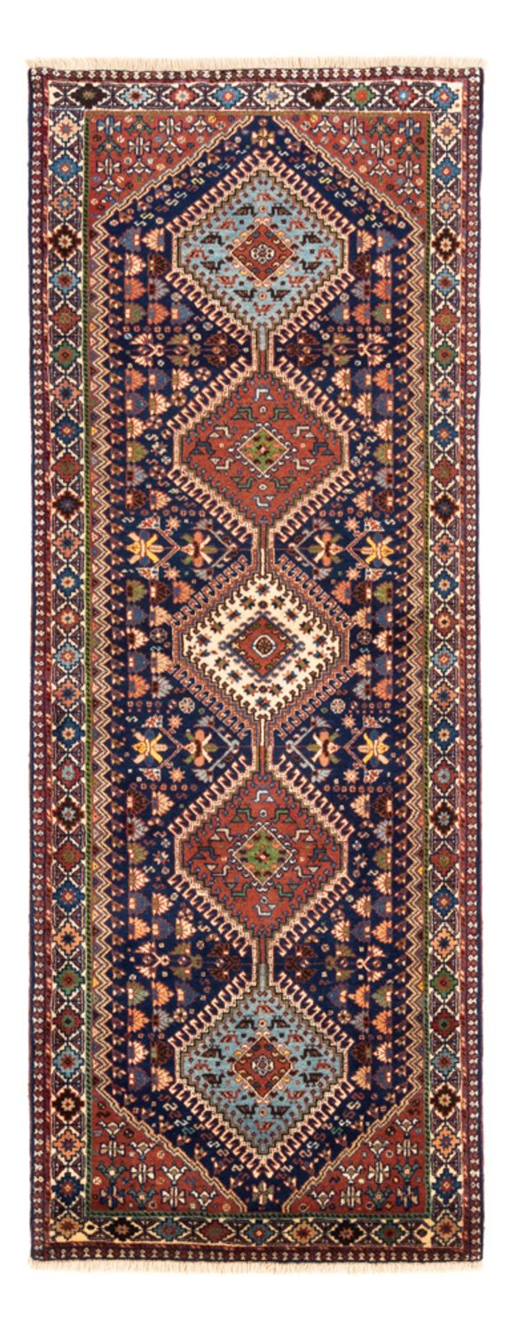Tapis de couloir Tapis persan - Nomadic - 204 x 80 cm - bleu foncé