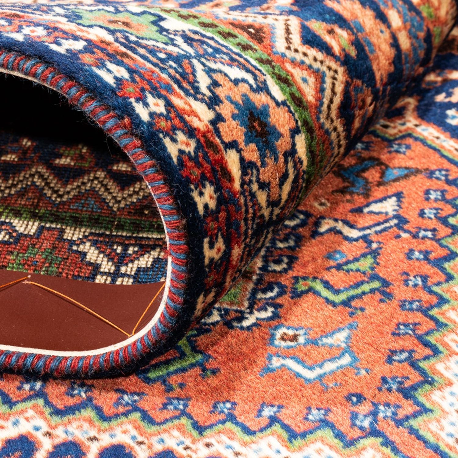 Tapis de couloir Tapis persan - Nomadic - 204 x 80 cm - bleu foncé