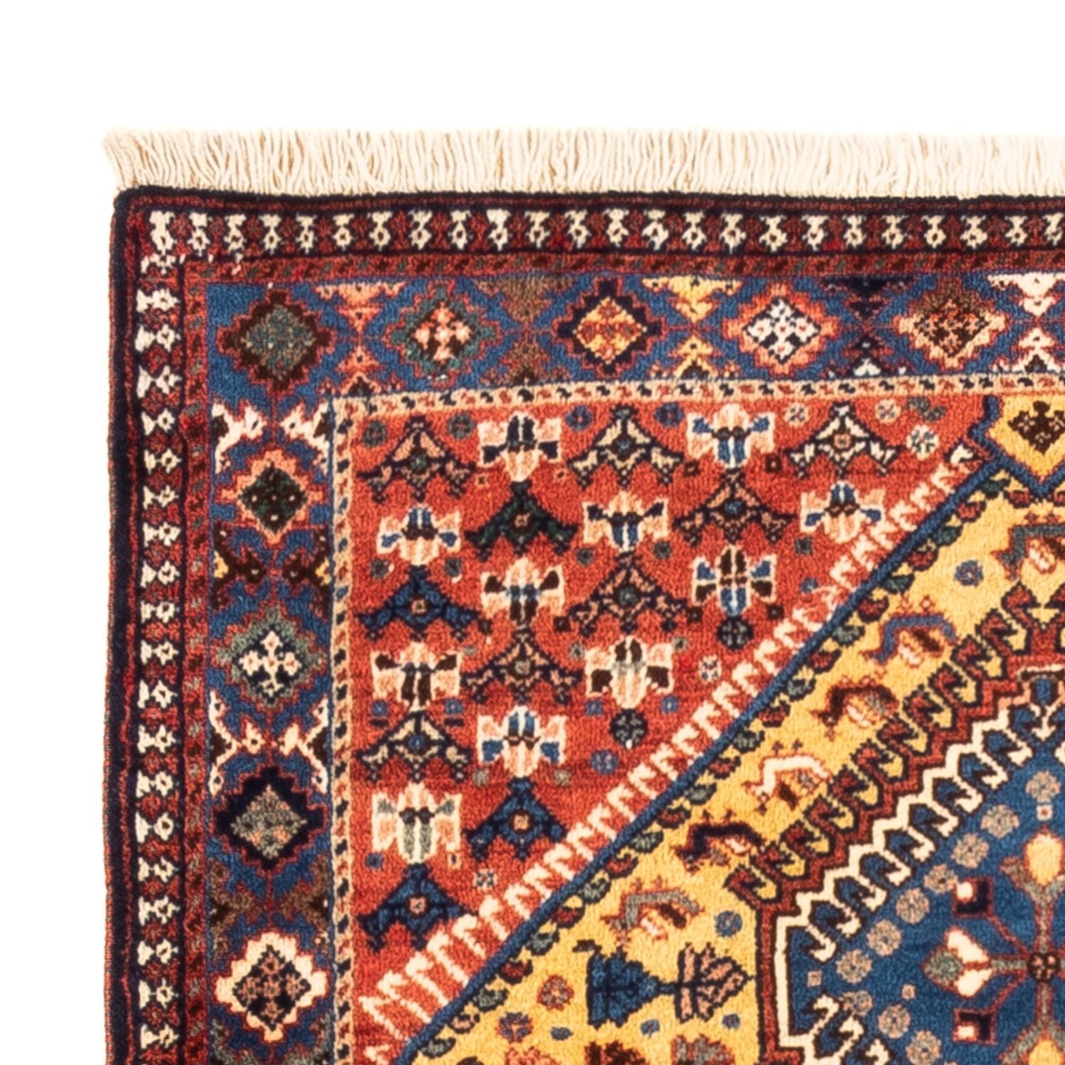 Tapis persan - Nomadic - 148 x 85 cm - jaune