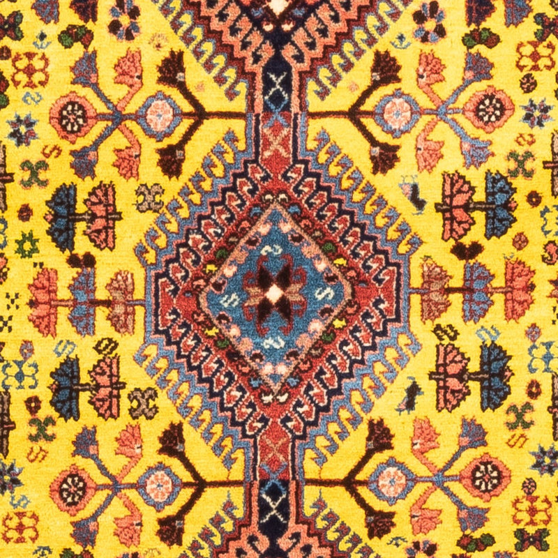 Tapis persan - Nomadic - 128 x 82 cm - jaune