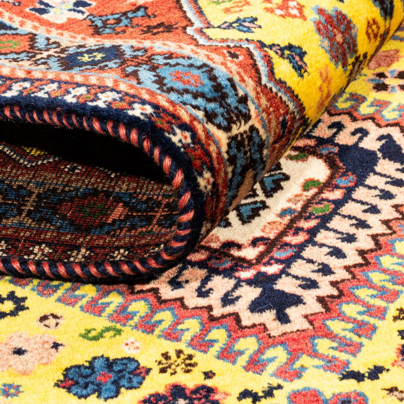 Tapis persan - Nomadic - 128 x 82 cm - jaune