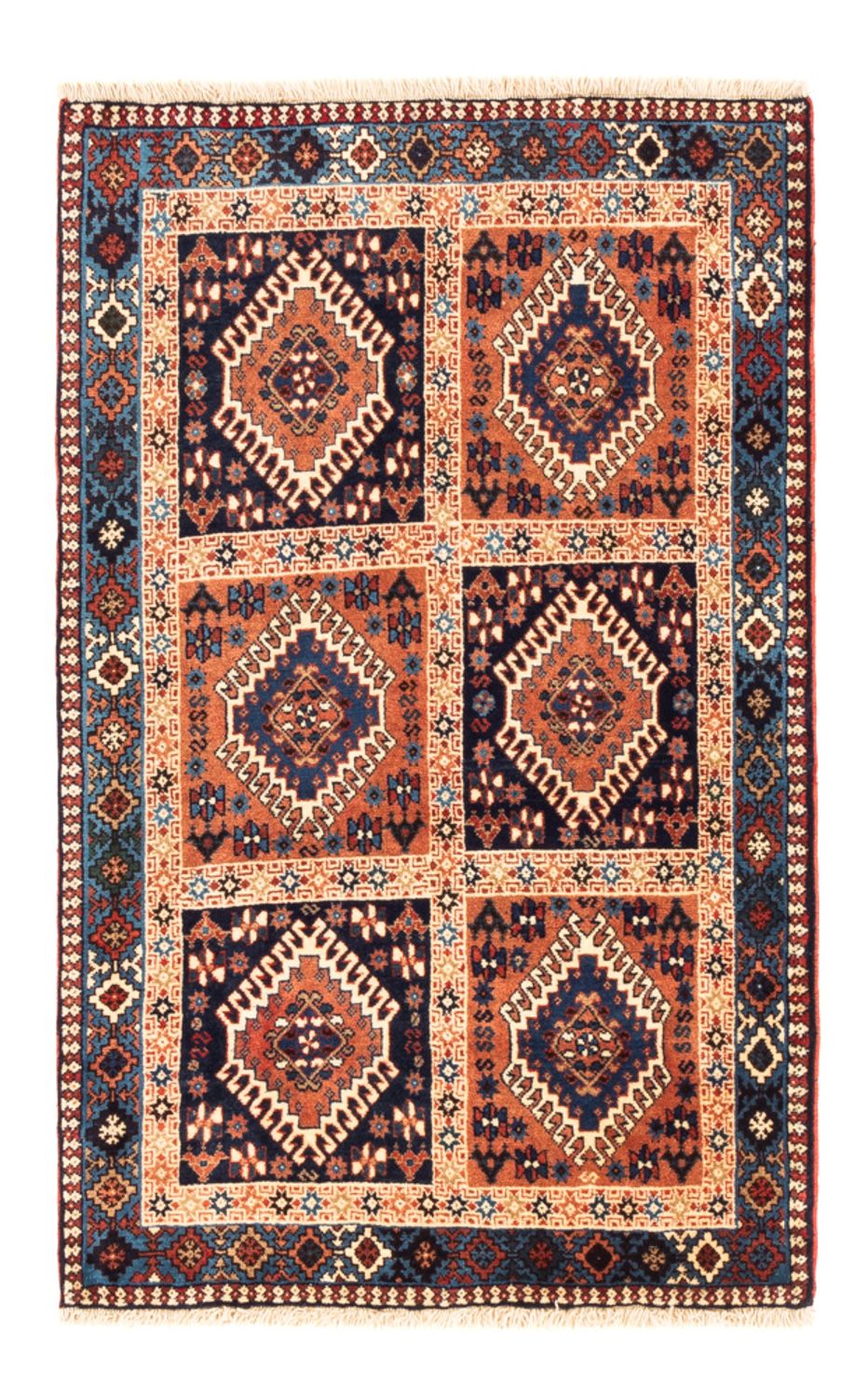 Tapis persan - Nomadic - 128 x 80 cm - multicolore