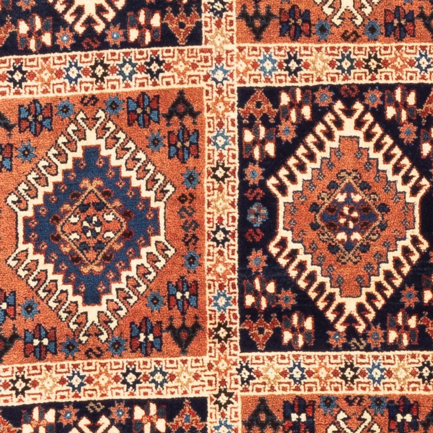Tapis persan - Nomadic - 128 x 80 cm - multicolore