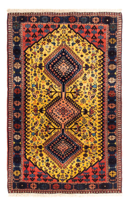 Tapis persan - Nomadic - 132 x 85 cm - jaune