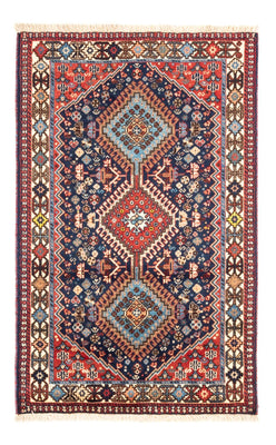 Tapis persan - Nomadic - 124 x 78 cm - bleu foncé