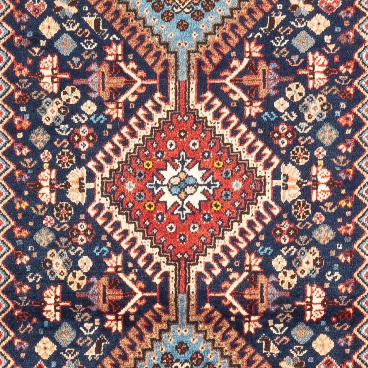 Tapis persan - Nomadic - 124 x 78 cm - bleu foncé