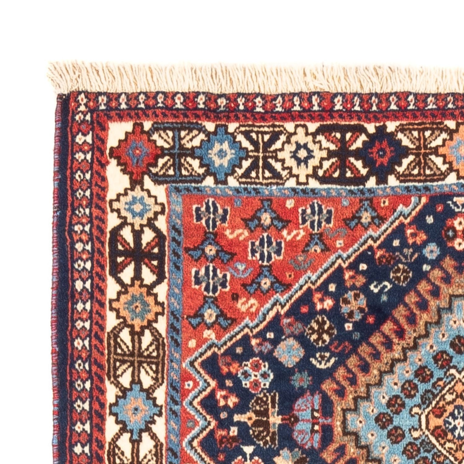 Tapis persan - Nomadic - 124 x 78 cm - bleu foncé