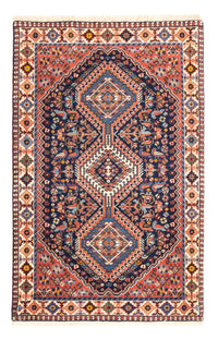 Tapis persan - Nomadic - 125 x 80 cm - bleu foncé