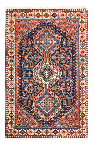 Tapis persan - Nomadic - 125 x 80 cm - bleu foncé