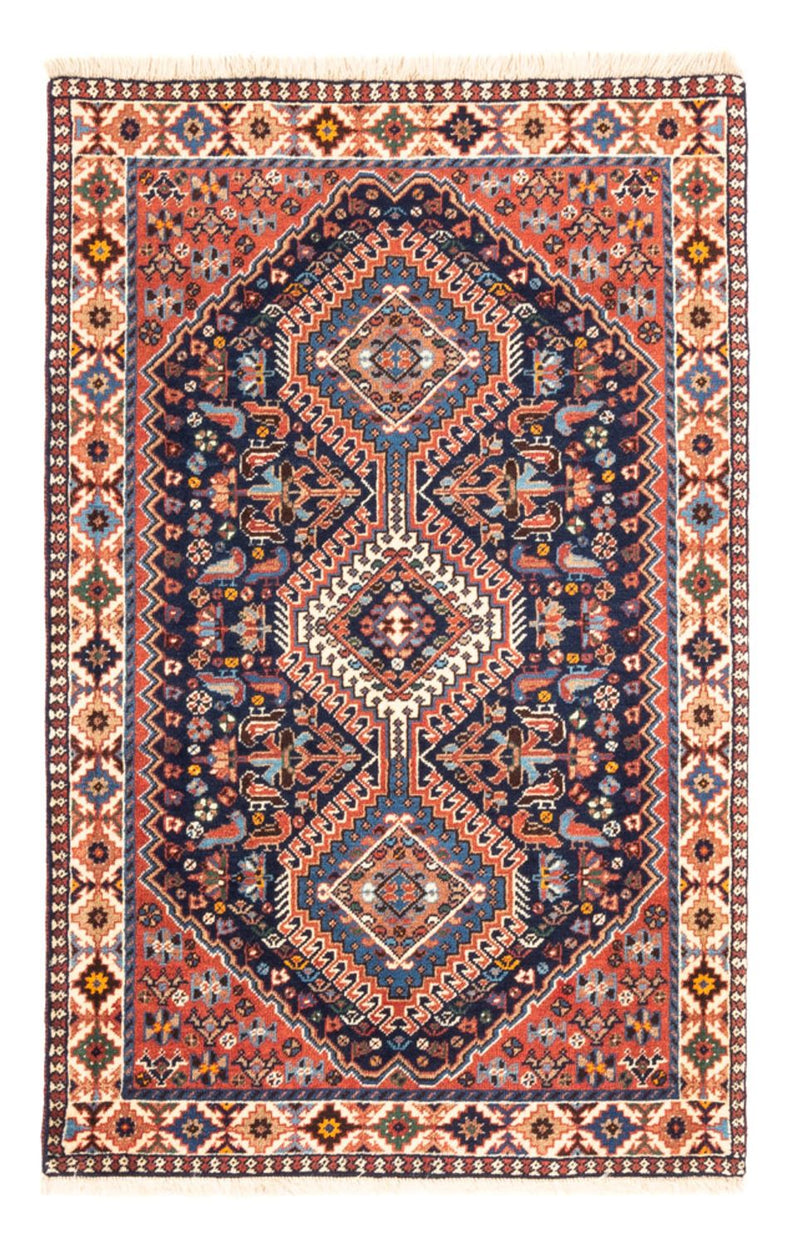 Tapis persan - Nomadic - 125 x 80 cm - bleu foncé