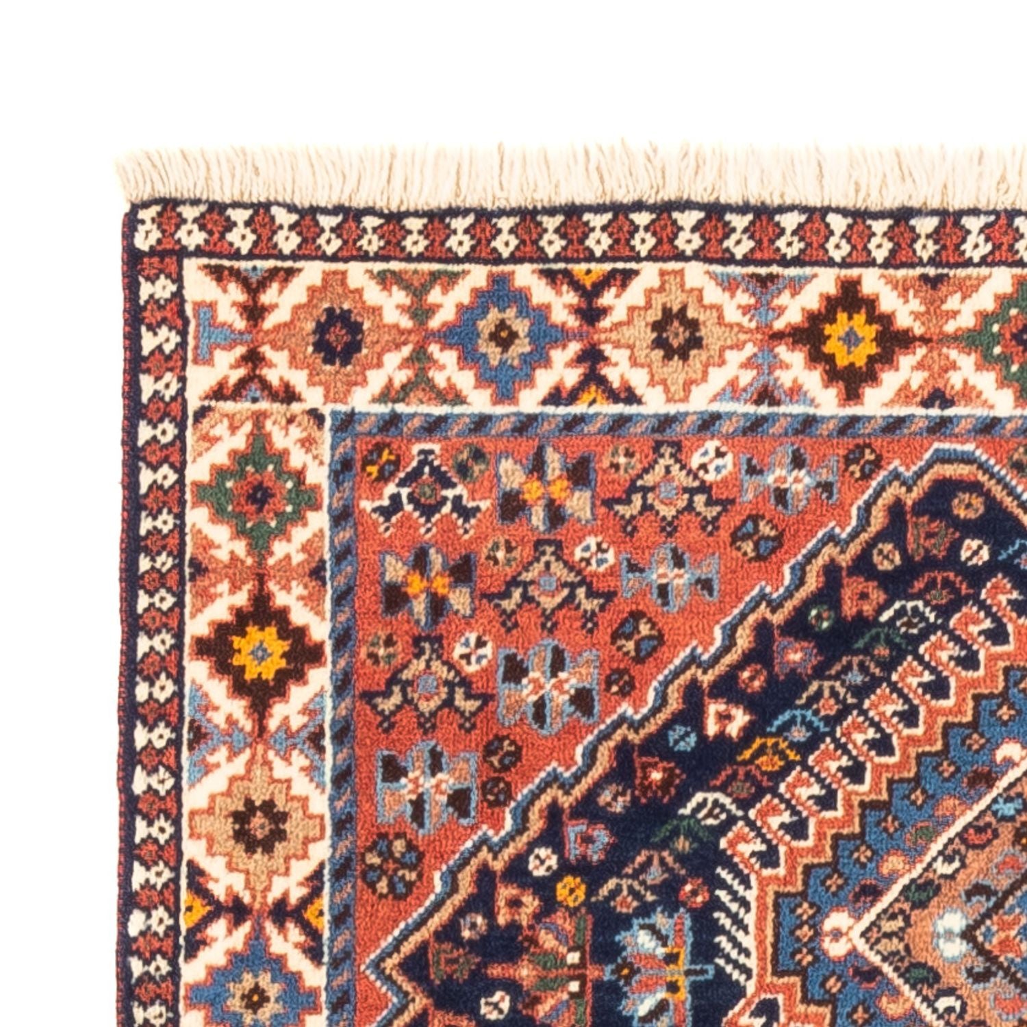 Tapis persan - Nomadic - 125 x 80 cm - bleu foncé