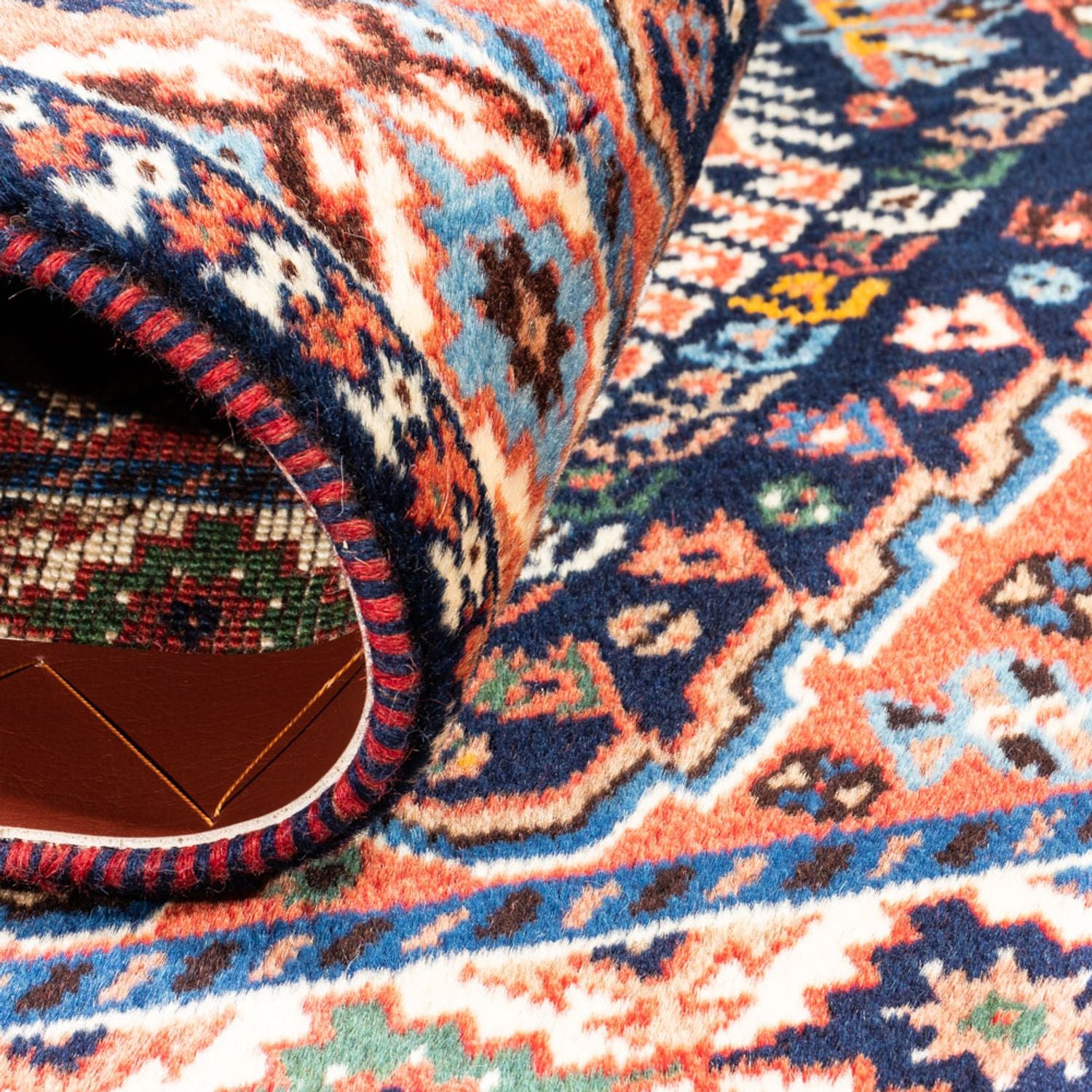 Tapis persan - Nomadic - 125 x 80 cm - bleu foncé