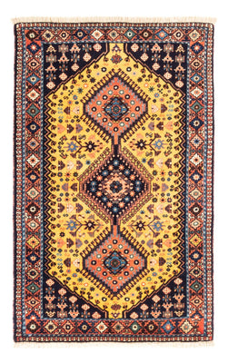 Tapis persan - Nomadic - 133 x 82 cm - jaune