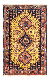 Tapis persan - Nomadic - 133 x 82 cm - jaune
