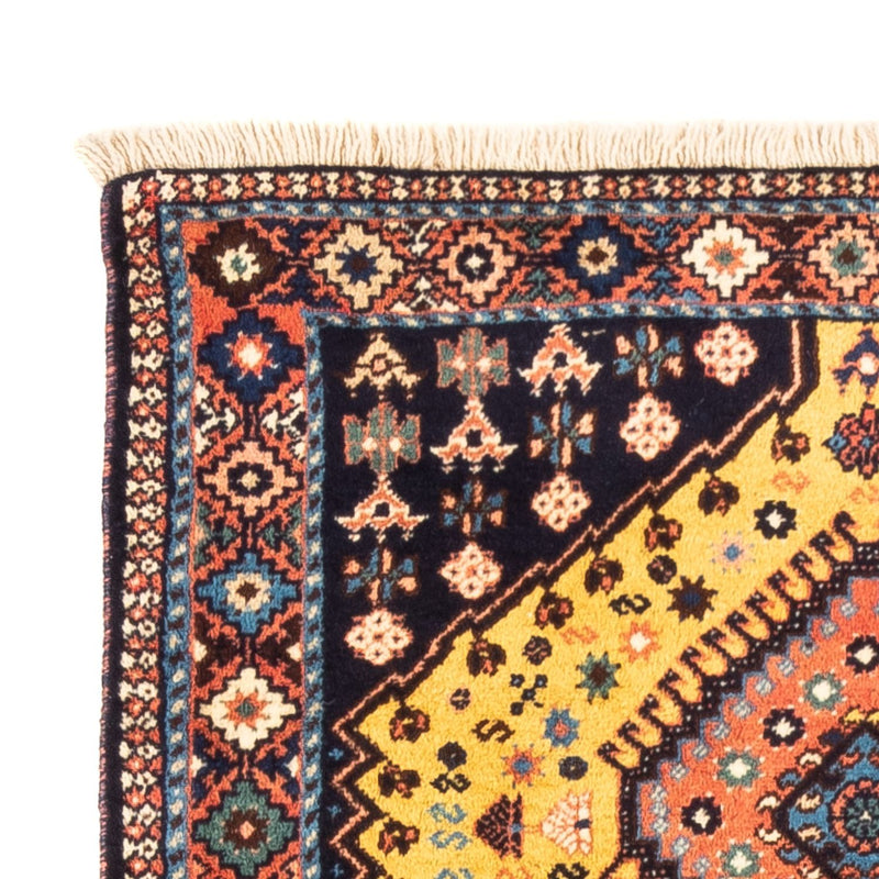 Tapis persan - Nomadic - 133 x 82 cm - jaune