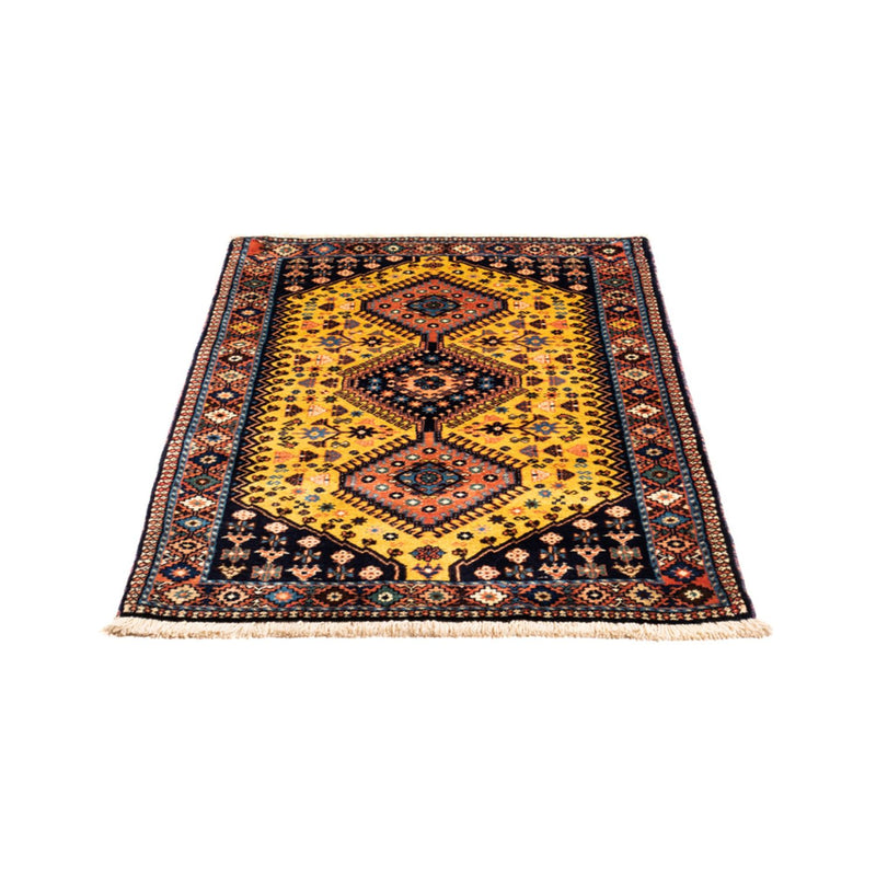 Tapis persan - Nomadic - 133 x 82 cm - jaune