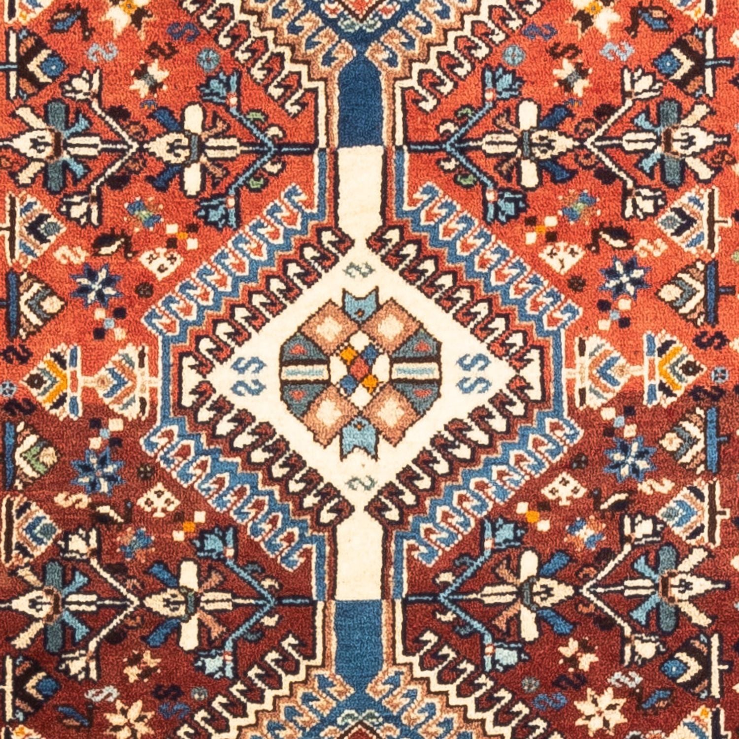 Tapis persan - Nomadic - 130 x 85 cm - rouge