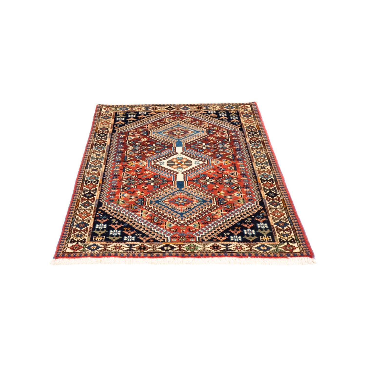 Tapis persan - Nomadic - 130 x 85 cm - rouge