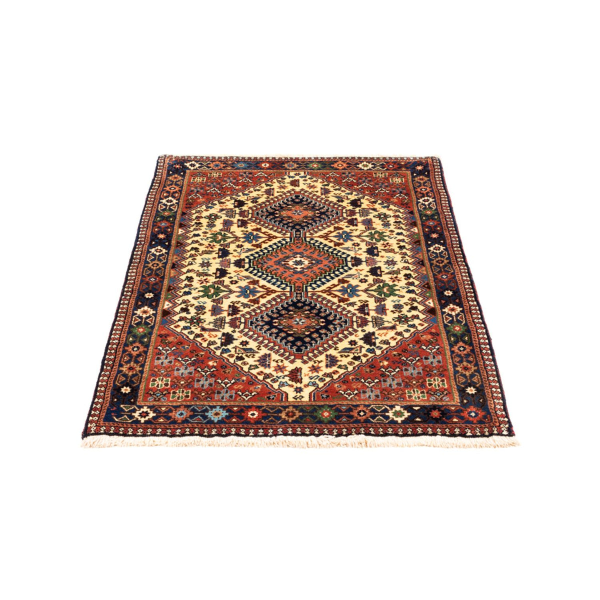 Tapis persan - Nomadic - 130 x 80 cm - crème