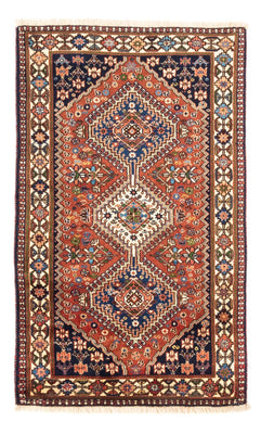Tapis persan - Nomadic - 130 x 80 cm - rouge