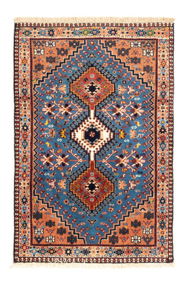 Tapis persan - Nomadic - 122 x 83 cm - bleu