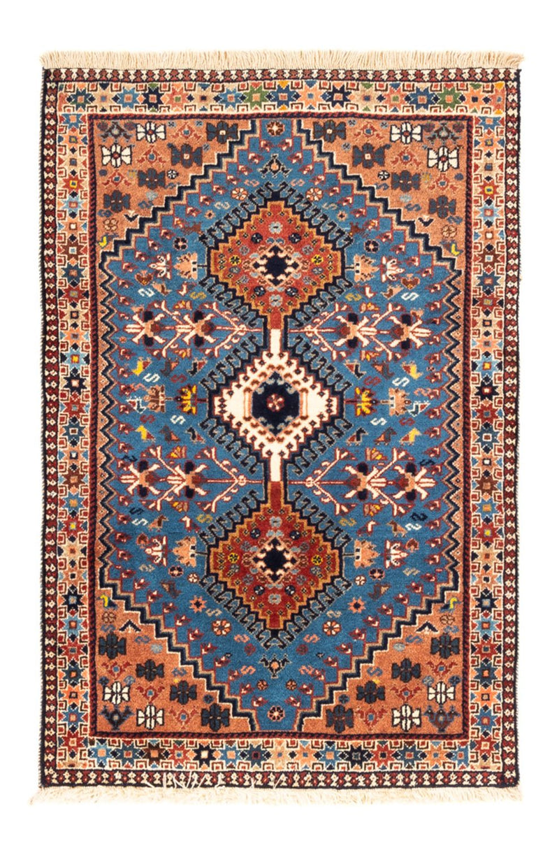 Tapis persan - Nomadic - 122 x 83 cm - bleu